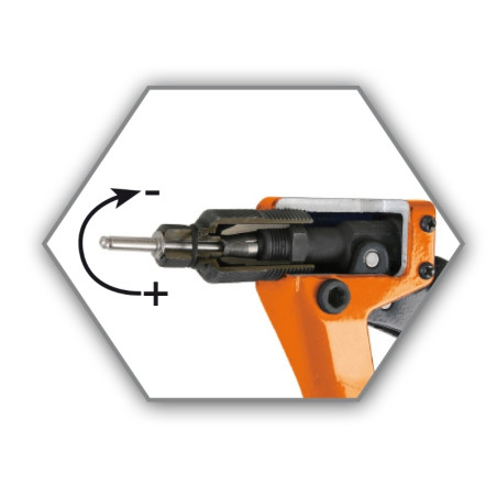 Pince à riveter Beta ultra compacte avec réglage de l’effort