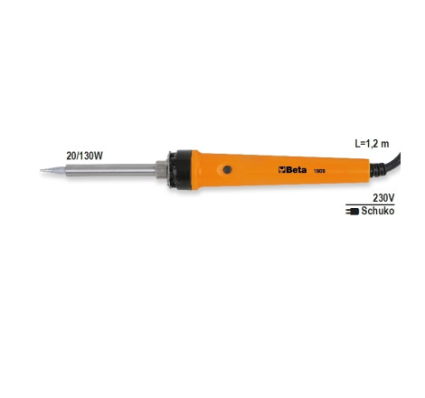 Fer à souder BI-WATT BETA avec panne droite pointue acier