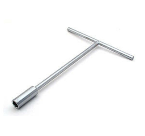 Clé en T à douille BIHR 14 mm chromé satiné