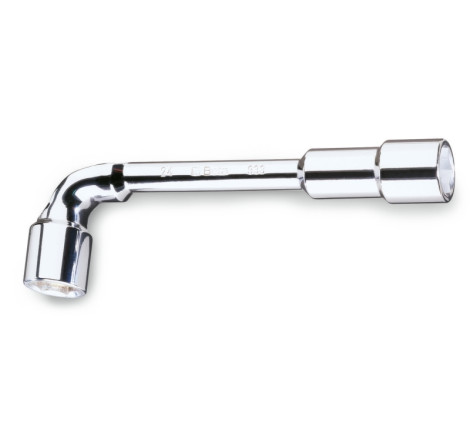 Clé à pipe débouchée Beta 17 mm chromée polie