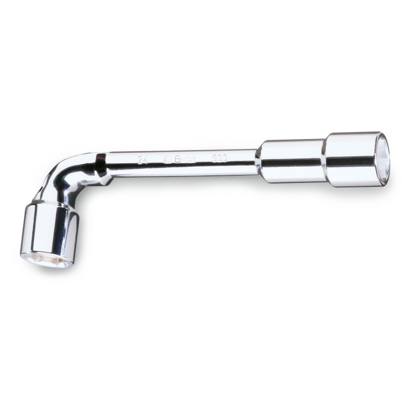 Clé à pipe débouchée Beta 17 mm chromée polie