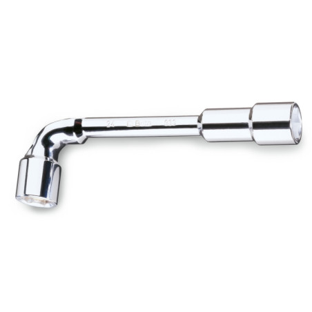 Clé à pipe débouchée Beta 17 mm chromée polie