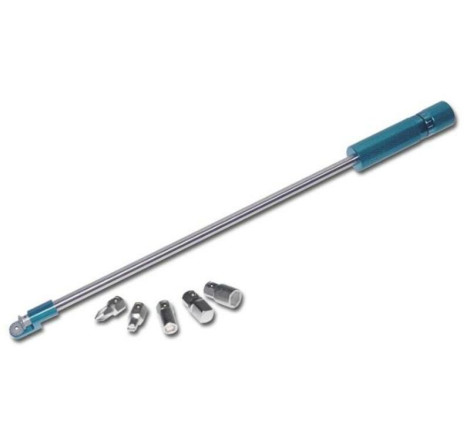 Tournevis coudé carburateur BIHR 90° avec 5 embouts L445 mm