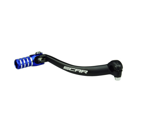 Sélecteur de vitesse SCAR noir mat/embout bleu 250/450 YZ-F 2006 à 2013