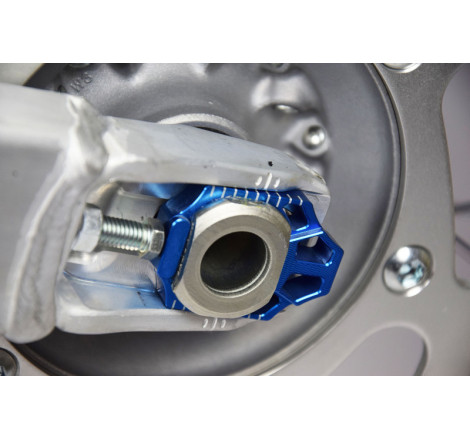Tendeur de chaîne SCAR bleu Yamaha YZ250F/450F