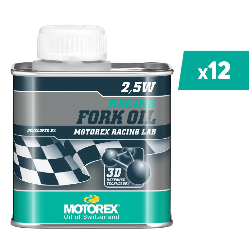 Huile de fourche MOTOREX Racing Fork Oil - 2.5W 25ML x12