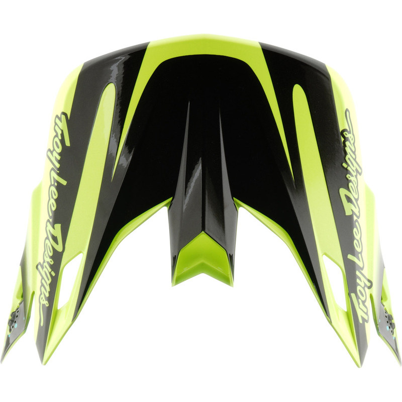 Visière TROY LEE DESIGNS SE5 Polycarbonate - The Line jaune fluo
