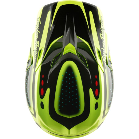 Casque TROY LEE DESIGNS SE5 Polycarbonate Mips - The Line jaune fluo