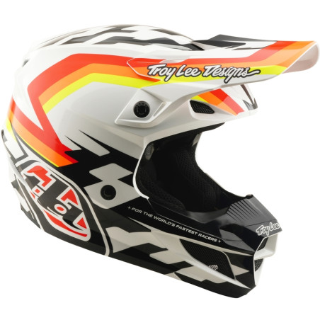 Casque TROY LEE DESIGNS SE5 Polycarbonate Mips - Dash orange