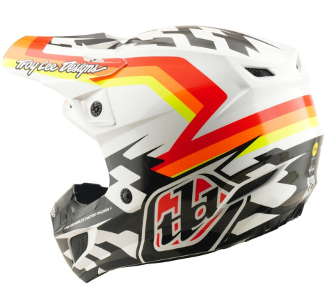 Casque TROY LEE DESIGNS SE5 Polycarbonate Mips - Dash orange