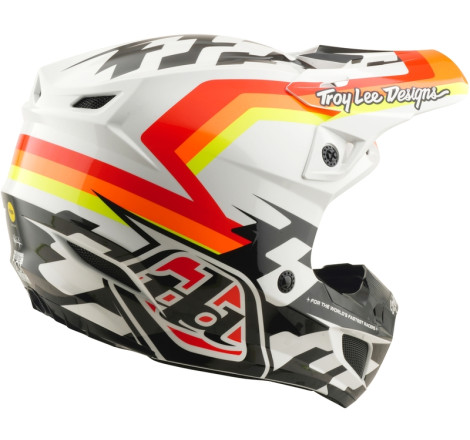 Casque TROY LEE DESIGNS SE5 Polycarbonate Mips - Dash orange