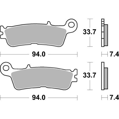 Plaquettes de frein avant BREMBO Off-Road métal fritté pour 125/250/450 YZ/YZ-F/XX/XX-F