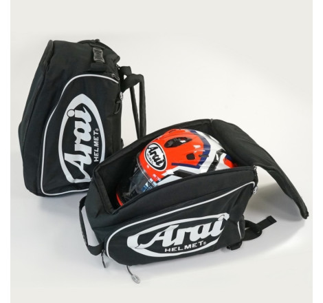 Sac à dos pour casque en textile ARAI - Noir