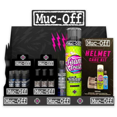 Kit d’entretien pilote Muc-Off Rider Care Slat Wall - soin complet équipement moto et pilote