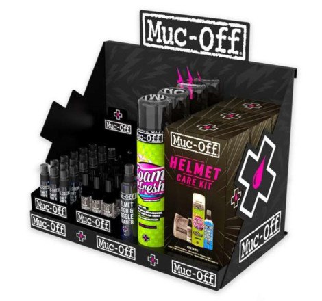 Kit d’entretien pilote Muc-Off Rider Care Slat Wall - soin complet équipement moto et pilote
