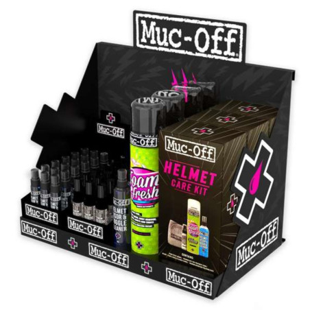 Kit d’entretien pilote Muc-Off Rider Care Slat Wall - soin complet équipement moto et pilote