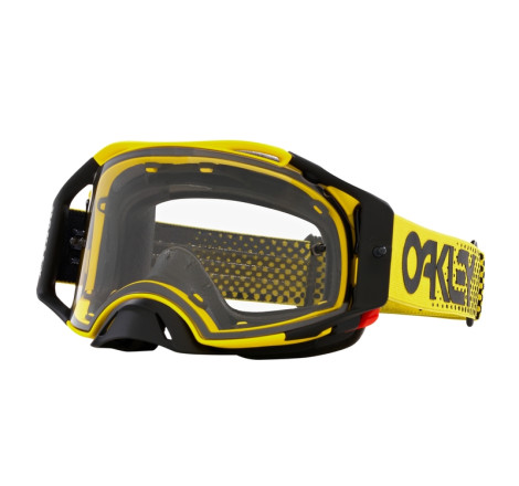 Masque OAKLEY Airbrake MX Moto Yellow B1B – écran clair