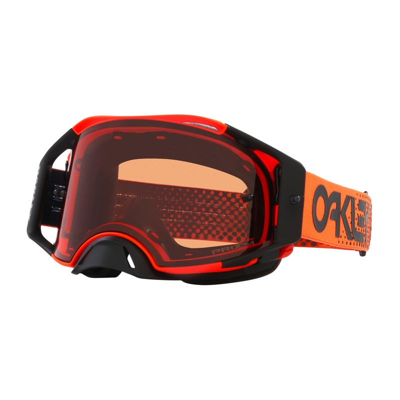 Masque OAKLEY Airbrake MX Moto Orange B1B – Écran Prizm™ MX Bronze