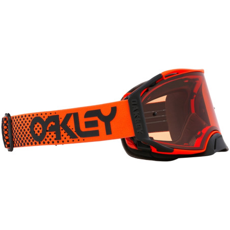 Masque OAKLEY Airbrake MX Moto Orange B1B – Écran Prizm™ MX Bronze