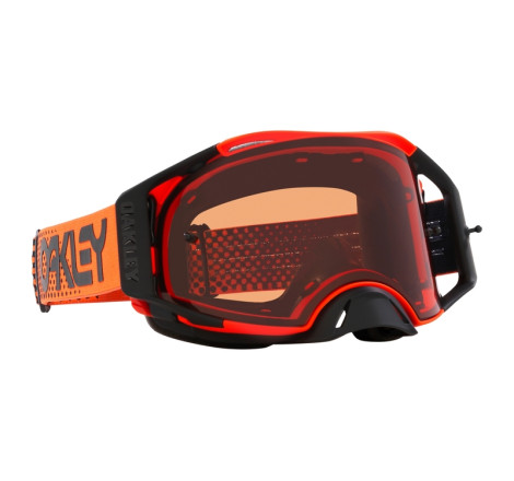 Masque OAKLEY Airbrake MX Moto Orange B1B – Écran Prizm™ MX Bronze