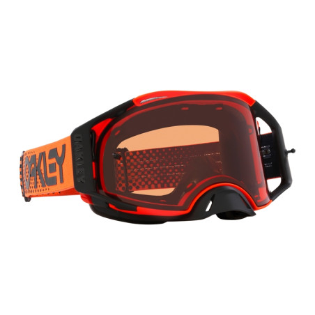 Masque OAKLEY Airbrake MX Moto Orange B1B – Écran Prizm™ MX Bronze