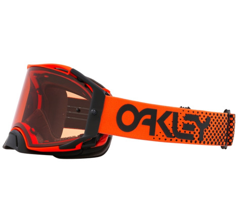 Masque OAKLEY Airbrake MX Moto Orange B1B – Écran Prizm™ MX Bronze