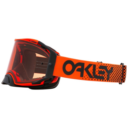 Masque OAKLEY Airbrake MX Moto Orange B1B – Écran Prizm™ MX Bronze