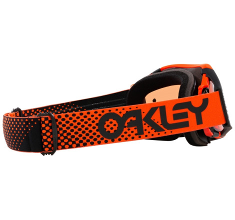 Masque OAKLEY Airbrake MX Moto Orange B1B – Écran Prizm™ MX Bronze