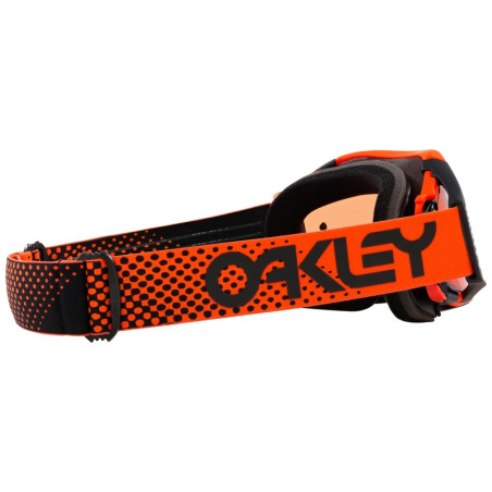 Masque OAKLEY Airbrake MX Moto Orange B1B – Écran Prizm™ MX Bronze