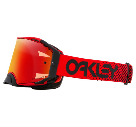 Masque OAKLEY Airbrake MX Moto Red B1B – Écran Prizm™ MX Torch