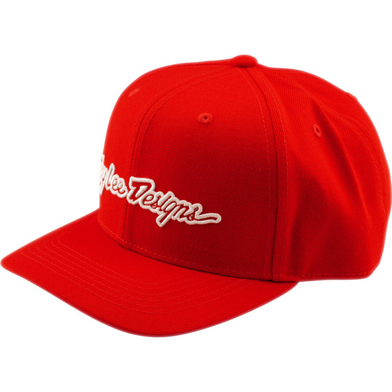 Casquette TROY LEE DESIGNS Curved Snapback Signature - Team Red