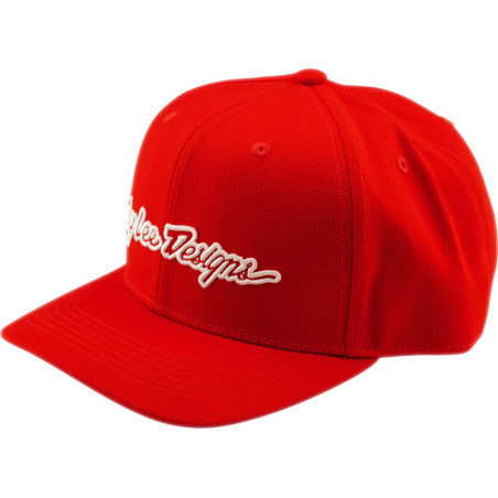 Casquette TROY LEE DESIGNS Curved Snapback Signature - Team Red