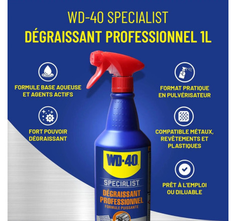 Dégraissant Professionnel WD-40 SPECIAL - 1L