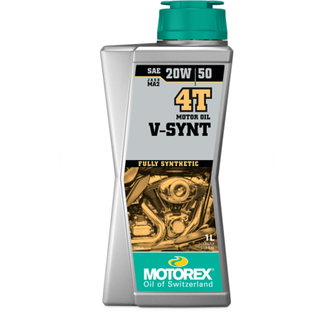Huile moteur MOTOREX V-SYNT 4T - 20W50 - 60L