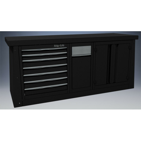 Meuble d’atelier BIKE LIFT 2 m 7 tiroirs armoire poubelle MF-BL2000 + M1 + M4 + M10