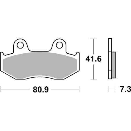 Plaquettes de frein BREMBO Scooter métal fritté - 07078XS