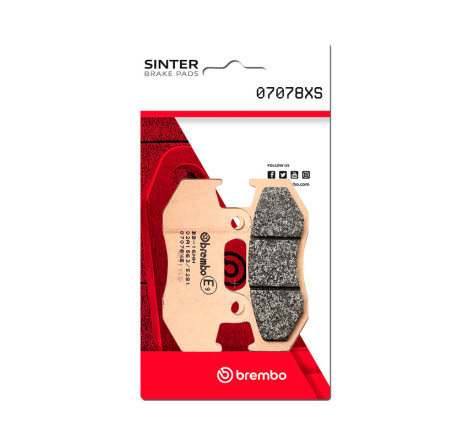 Plaquettes de frein BREMBO Scooter métal fritté - 07078XS