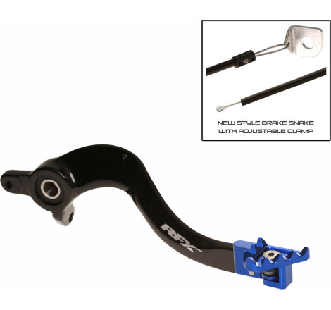 Pédale de frein arrière RFX Pro FT - bleu 250 SX/TC/MC 2023 à 2025