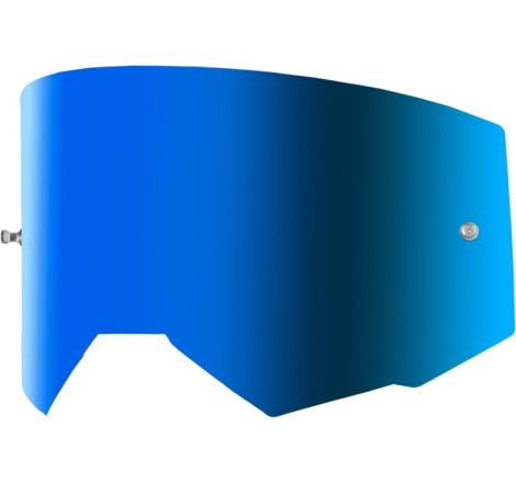 Écran FLY RACING avec fixation pour tear-off - écran Sky Blue fumé