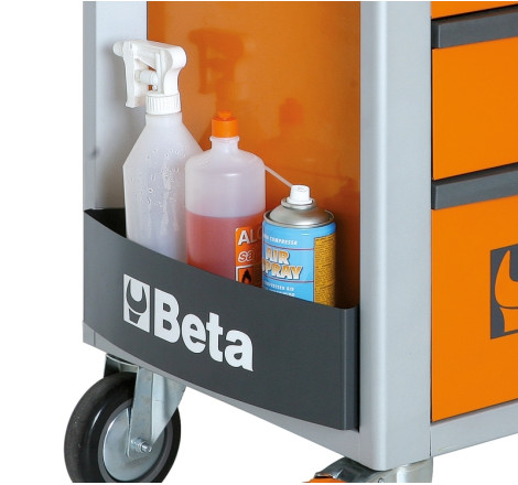 Servante mobile d’atelier BETA 6 tiroirs orange