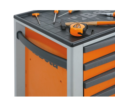 Servante mobile d’atelier BETA 6 tiroirs orange