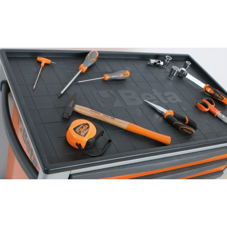 Servante mobile d’atelier BETA 6 tiroirs orange