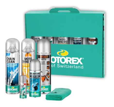 Kit de nettoyage, entretien et lubrification MOTOREX X-Ride N’Shine - soin complet moto haute performance