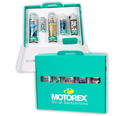 Kit de nettoyage, entretien et lubrification MOTOREX X-Ride N’Shine - soin complet moto haute performance