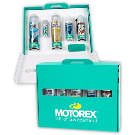 Kit de nettoyage, entretien et lubrification MOTOREX X-Ride N’Shine - soin complet moto haute performance