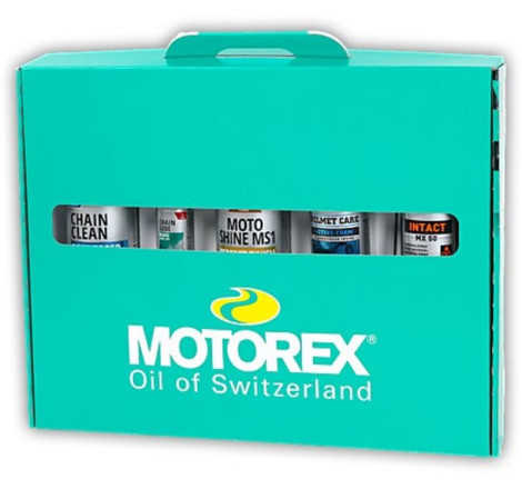 Kit de nettoyage, entretien et lubrification MOTOREX X-Ride N’Shine - soin complet moto haute performance