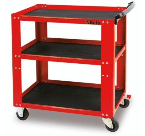 Chariot d’atelier métallique BETA C51 rouge