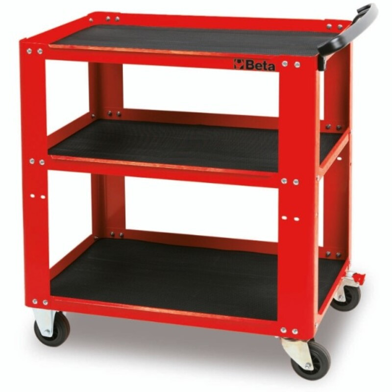 Chariot d’atelier métallique BETA C51 rouge