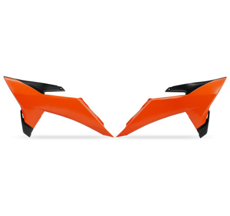Ouïes de radiateur UFO Orange pour KTM SX/SX-F 125/250/350/450