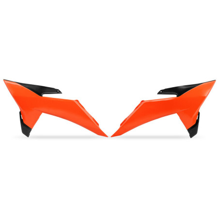 Ouïes de radiateur UFO Orange Fluo pour KTM SX/SX-F 125/250/350/450 2025